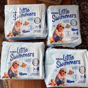 Huggies Little Swimmers Swim Diapers Size 4- 4 (18 ct. packs)